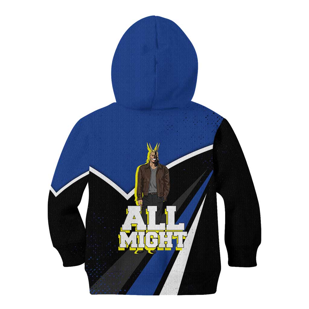 All Might My Hero Academia Kid Hoodie Anime Grunge Splatter Graphic Style