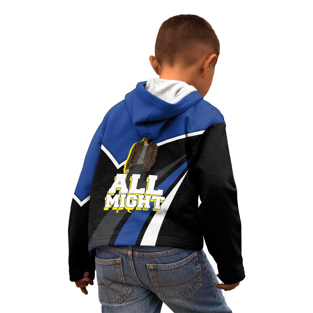 All Might My Hero Academia Kid Hoodie Anime Grunge Splatter Graphic Style