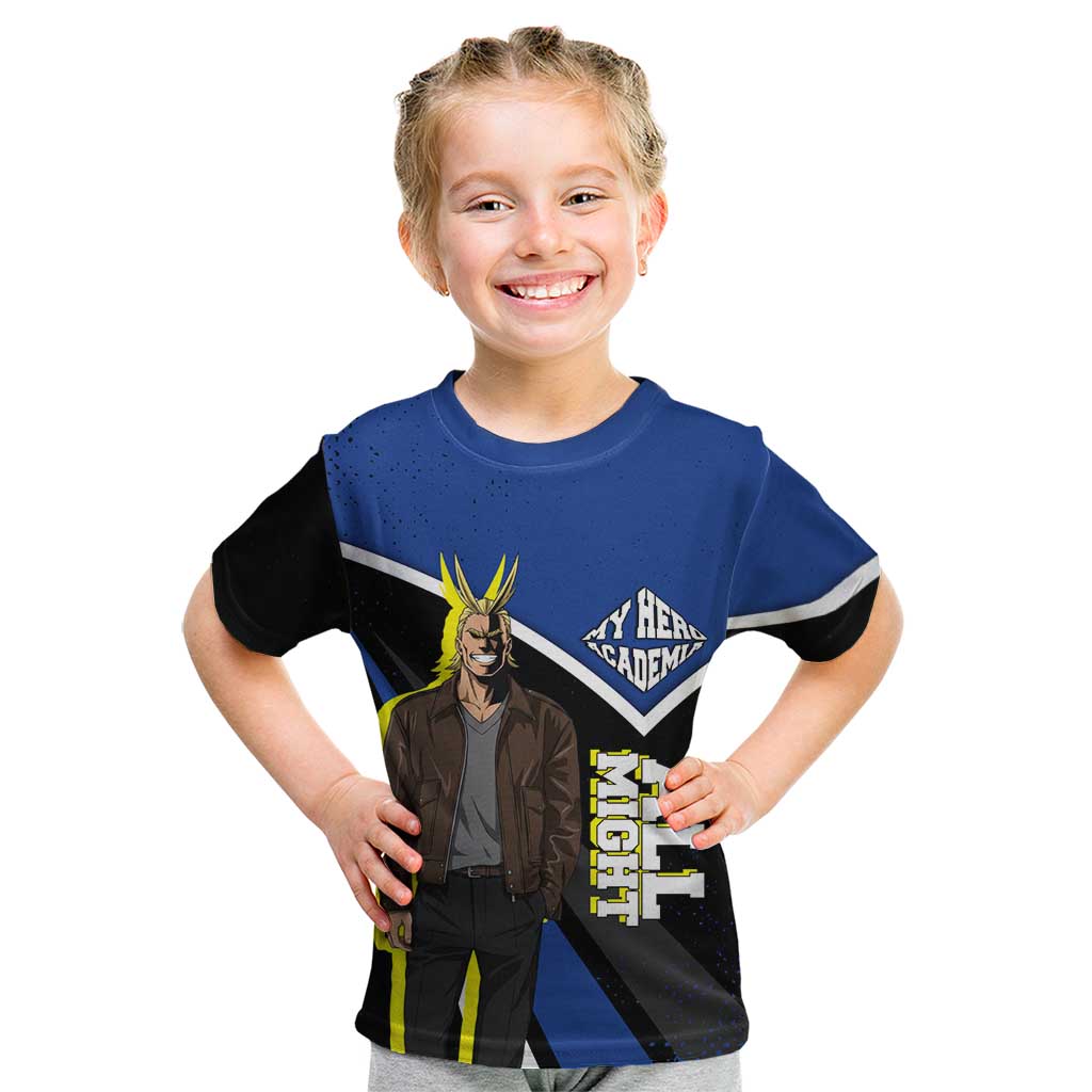 All Might My Hero Academia Kid T Shirt Anime Grunge Splatter Graphic Style