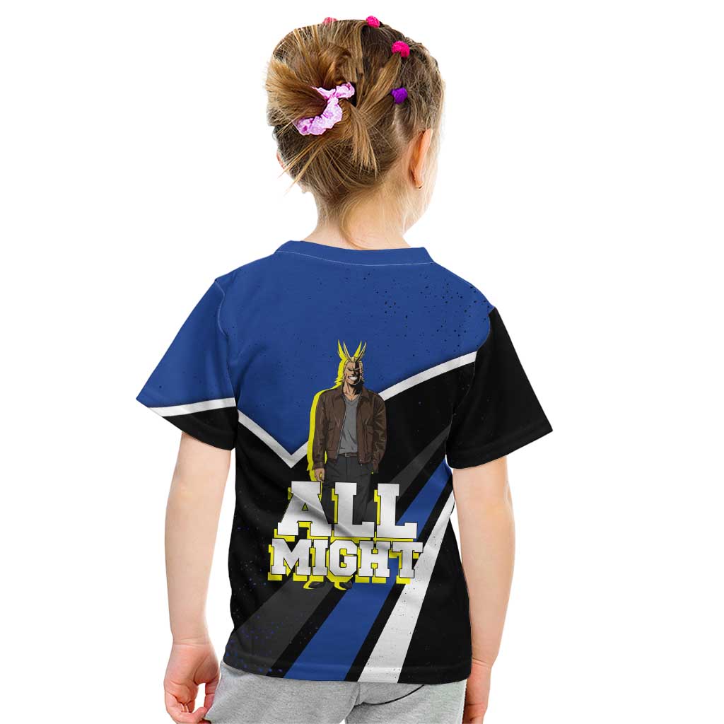 All Might My Hero Academia Kid T Shirt Anime Grunge Splatter Graphic Style