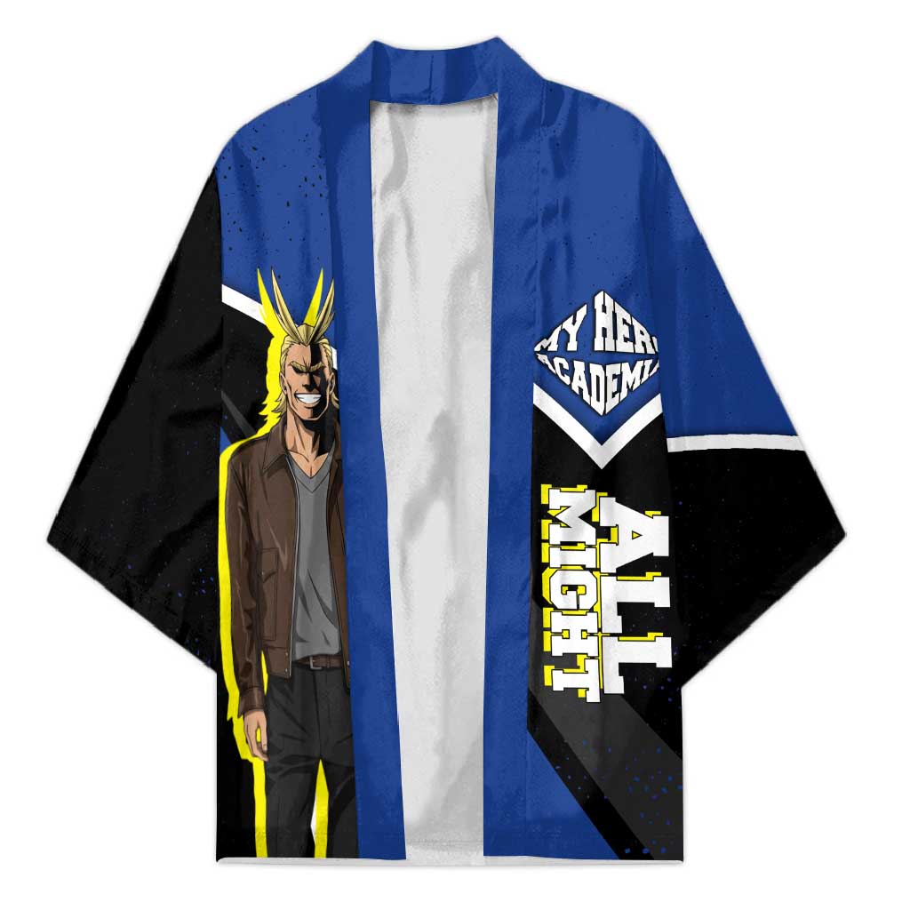 All Might My Hero Academia Kimono Anime Grunge Splatter Graphic Style
