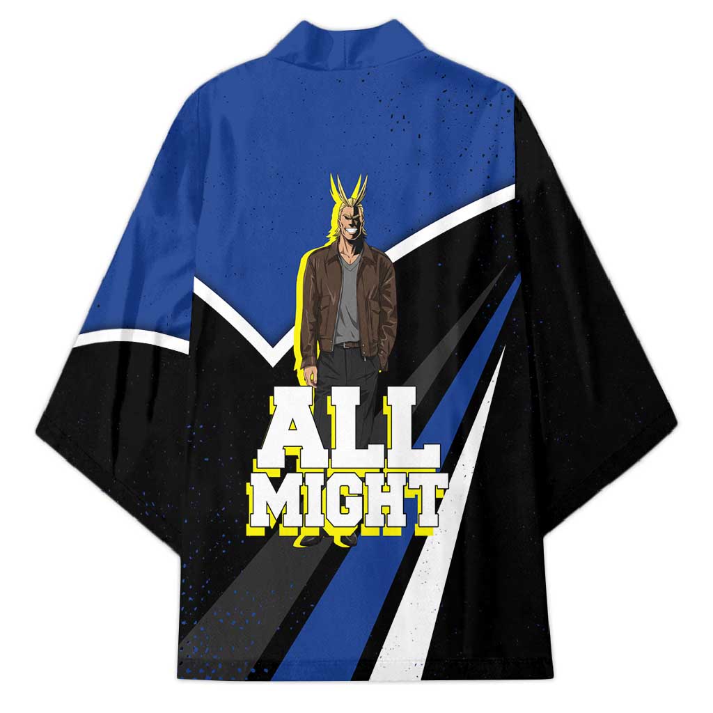 All Might My Hero Academia Kimono Anime Grunge Splatter Graphic Style