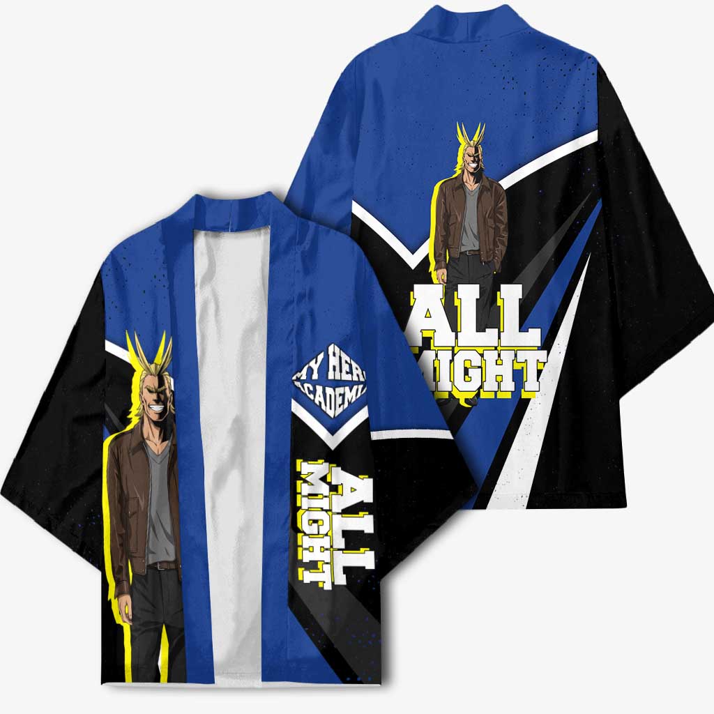 All Might My Hero Academia Kimono Anime Grunge Splatter Graphic Style