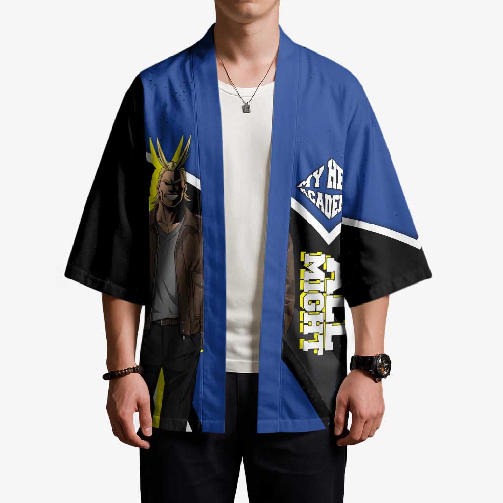 All Might My Hero Academia Kimono Anime Grunge Splatter Graphic Style