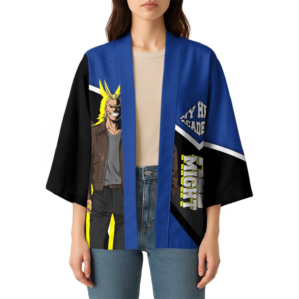 All Might My Hero Academia Kimono Anime Grunge Splatter Graphic Style