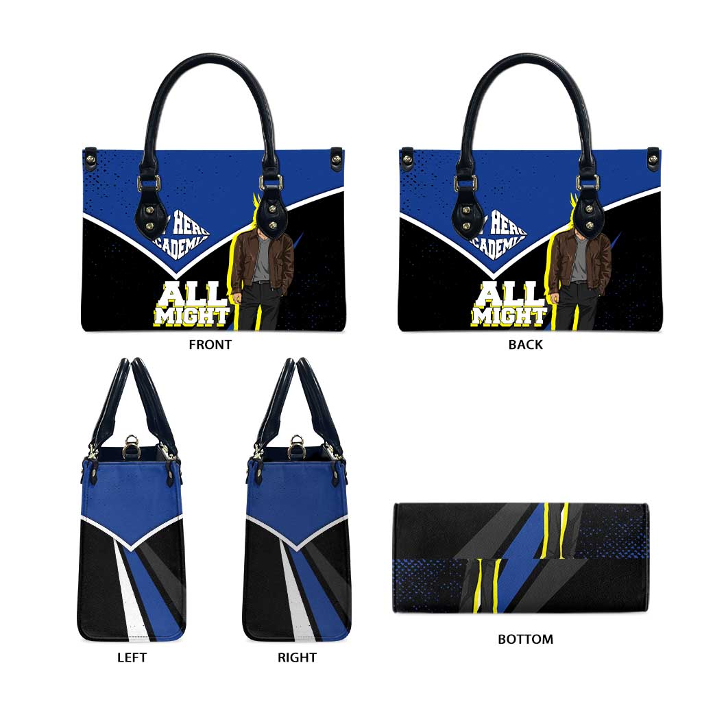 All Might My Hero Academia Leather Bag Anime Grunge Splatter Graphic Style