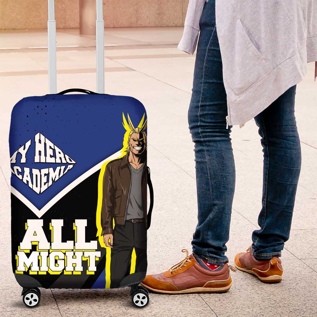 All Might My Hero Academia Luggage Cover Anime Grunge Splatter Graphic Style
