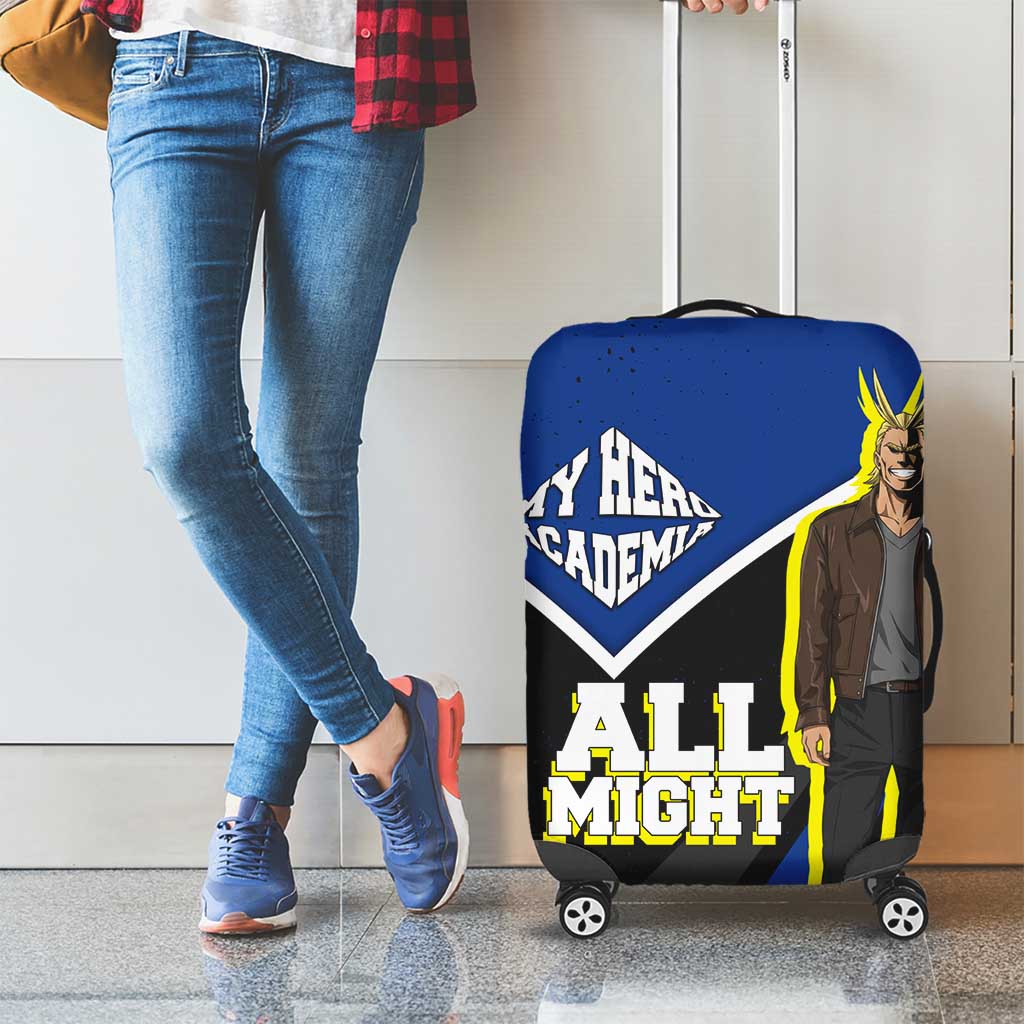 All Might My Hero Academia Luggage Cover Anime Grunge Splatter Graphic Style
