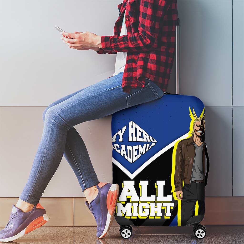 All Might My Hero Academia Luggage Cover Anime Grunge Splatter Graphic Style