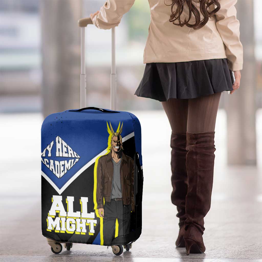 All Might My Hero Academia Luggage Cover Anime Grunge Splatter Graphic Style