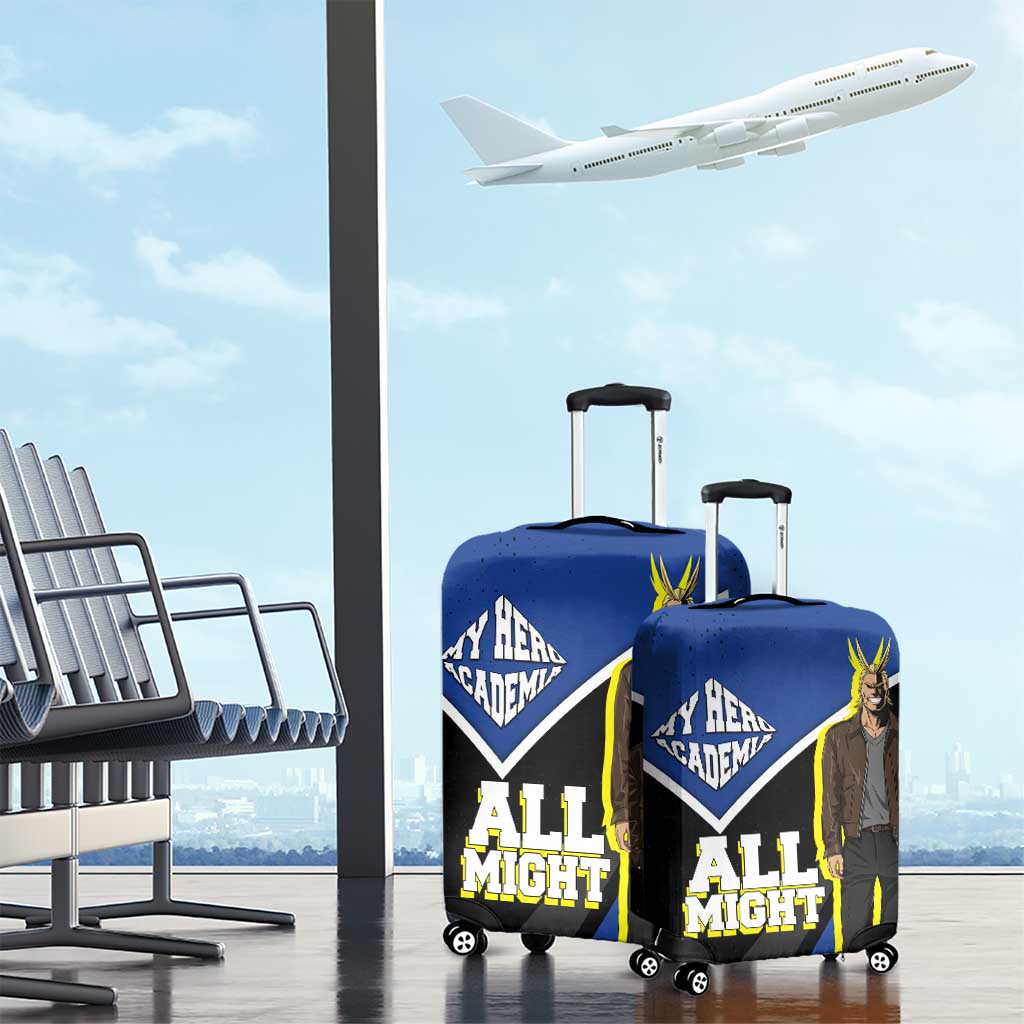 All Might My Hero Academia Luggage Cover Anime Grunge Splatter Graphic Style