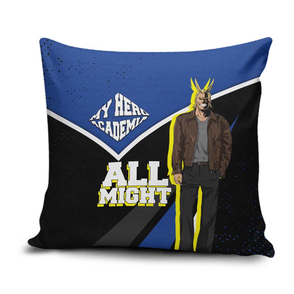 All Might My Hero Academia Pillow Cover Anime Grunge Splatter Graphic Style