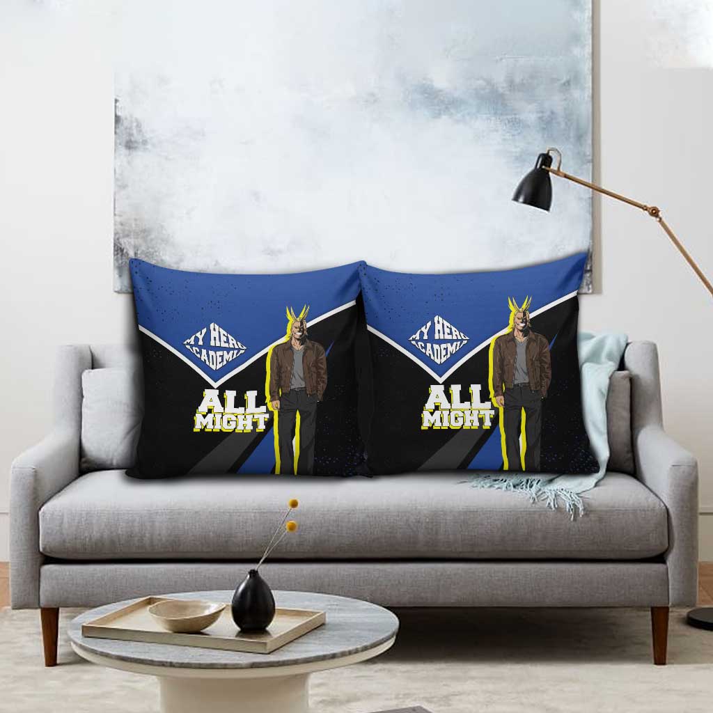 All Might My Hero Academia Pillow Cover Anime Grunge Splatter Graphic Style