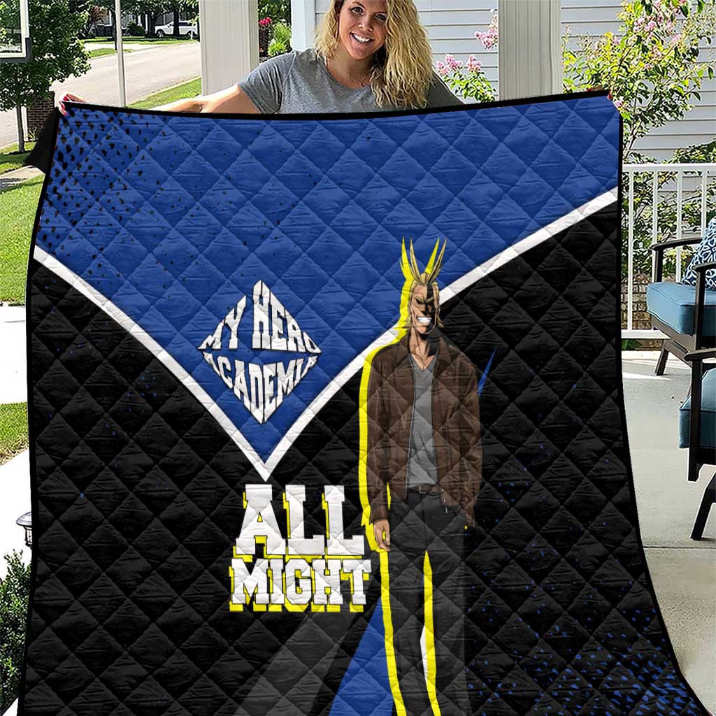 All Might My Hero Academia Quilt Anime Grunge Splatter Graphic Style