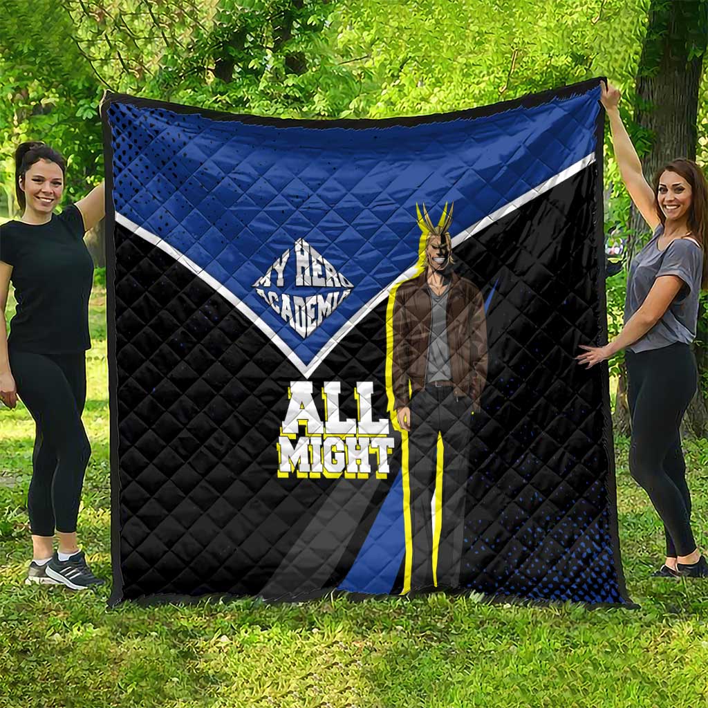 All Might My Hero Academia Quilt Anime Grunge Splatter Graphic Style