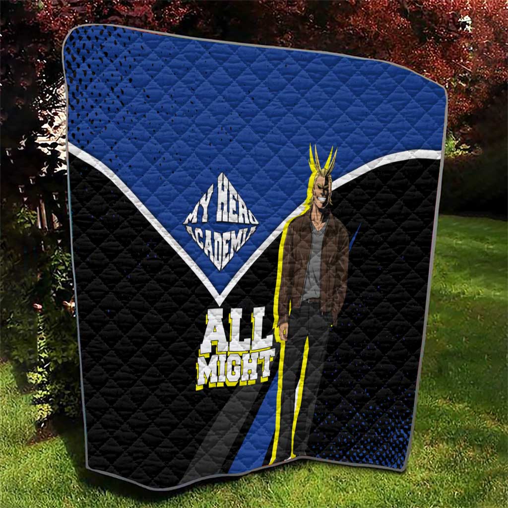 All Might My Hero Academia Quilt Anime Grunge Splatter Graphic Style