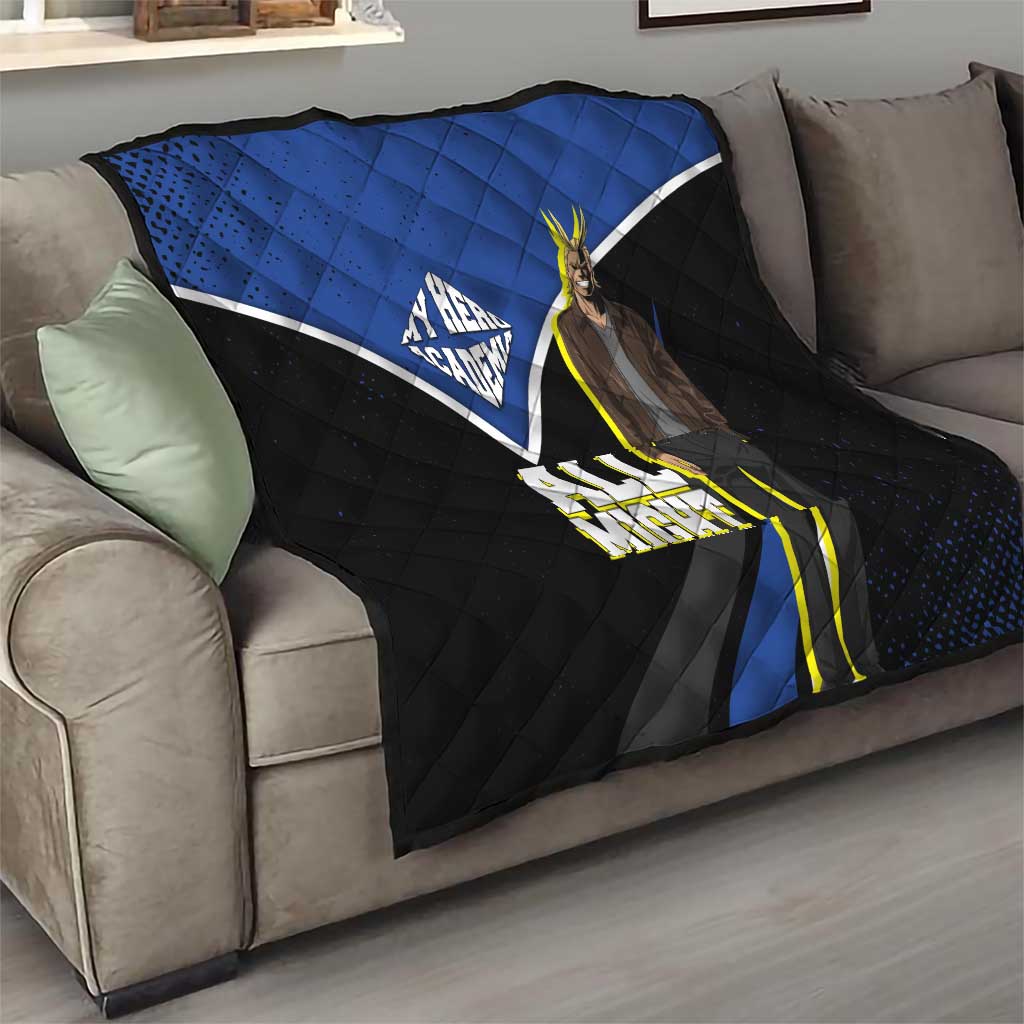 All Might My Hero Academia Quilt Anime Grunge Splatter Graphic Style