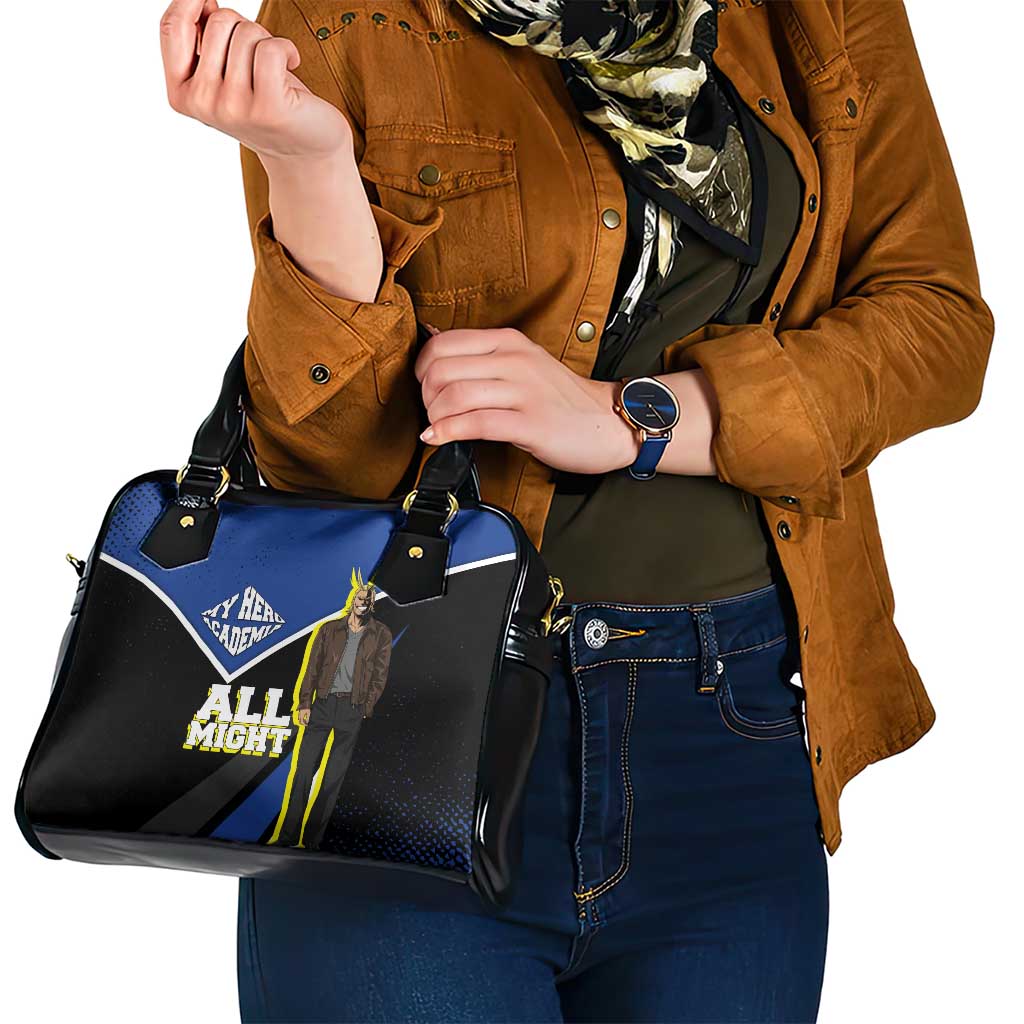 All Might My Hero Academia Shoulder Handbag Anime Grunge Splatter Graphic Style