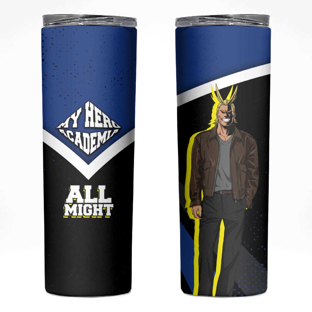 All Might My Hero Academia Skinny Tumbler Anime Grunge Splatter Graphic Style