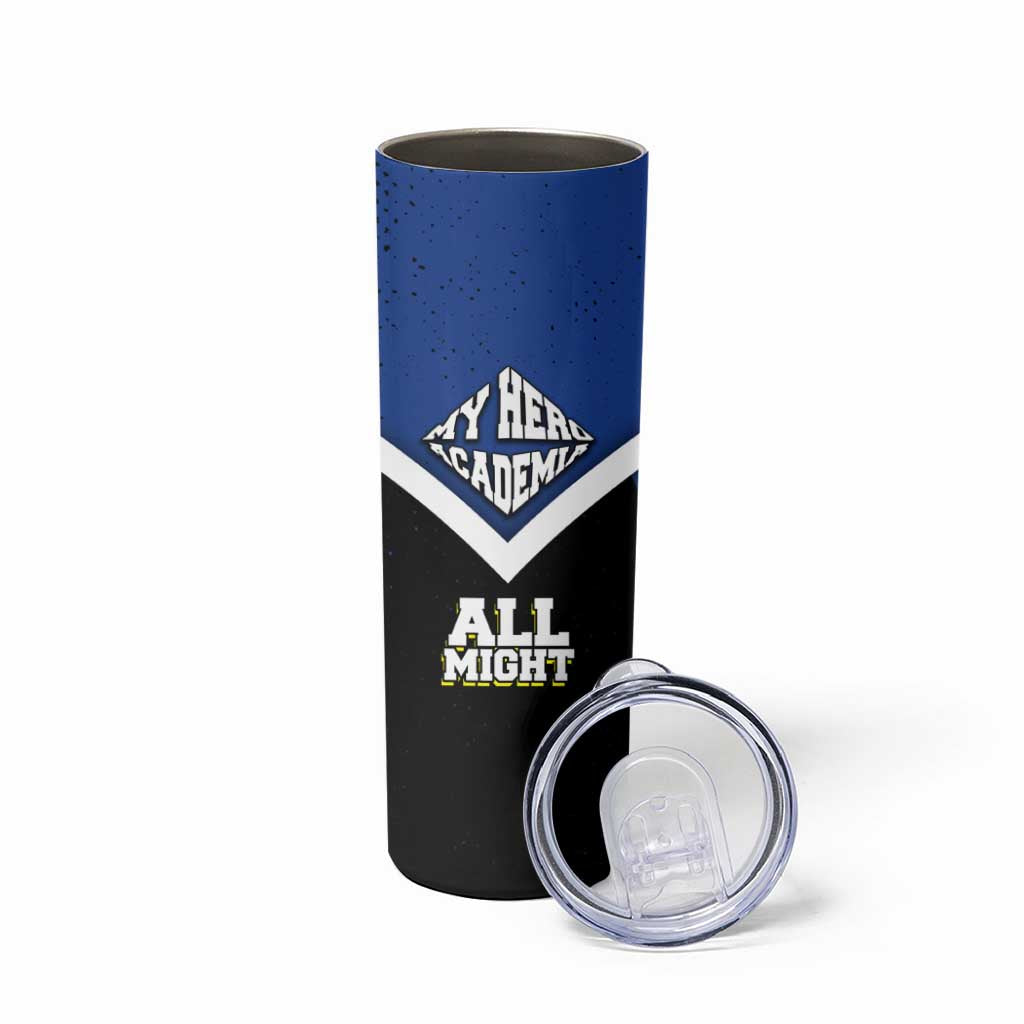All Might My Hero Academia Skinny Tumbler Anime Grunge Splatter Graphic Style
