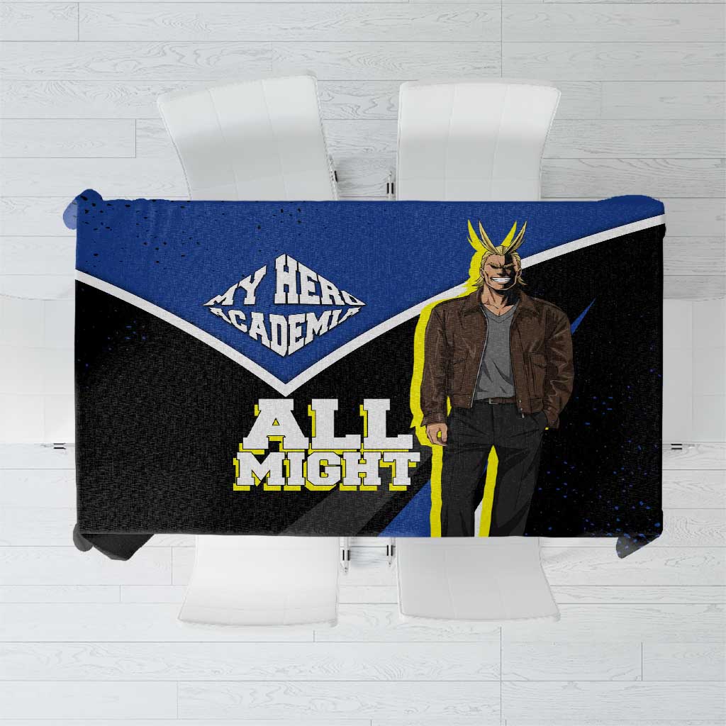 All Might My Hero Academia Tablecloth Anime Grunge Splatter Graphic Style