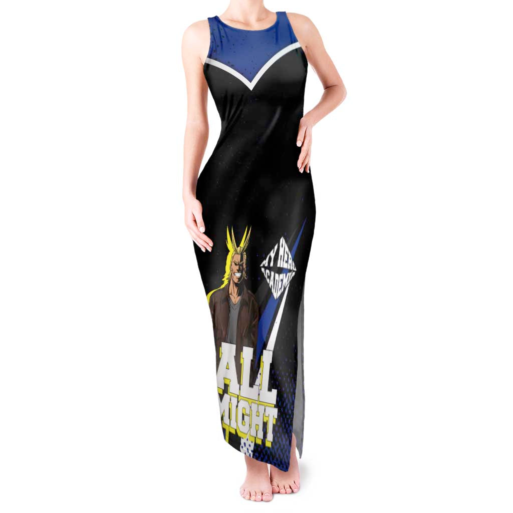 All Might My Hero Academia Tank Maxi Dress Anime Grunge Splatter Graphic Style