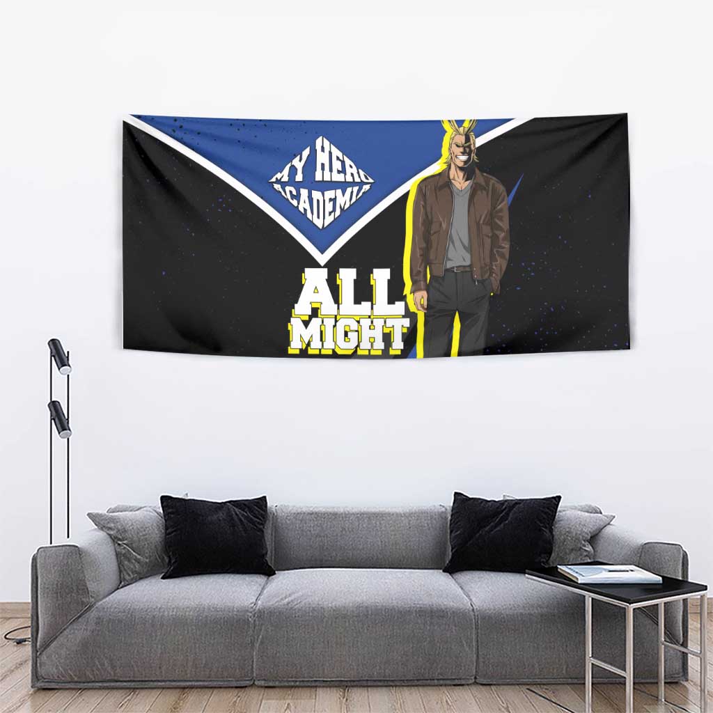 All Might My Hero Academia Tapestry Anime Grunge Splatter Graphic Style