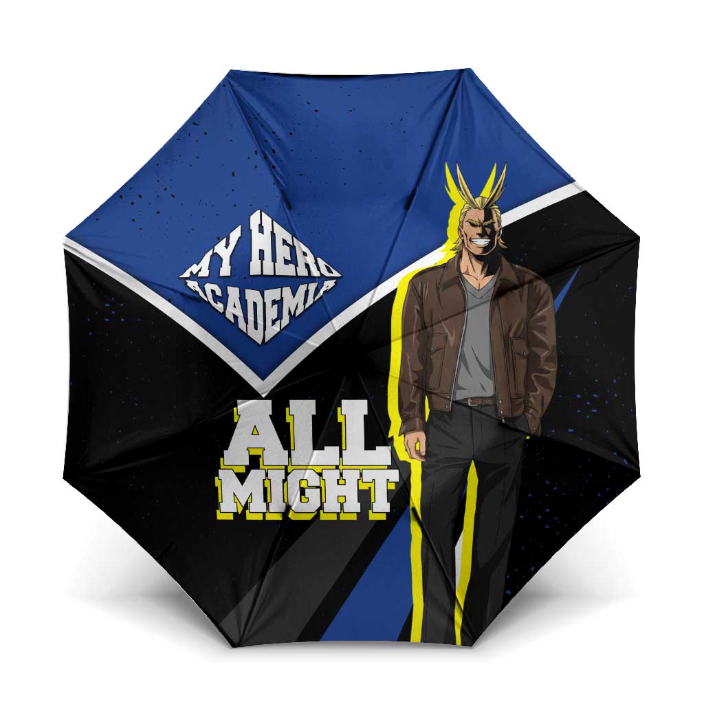 All Might My Hero Academia Umbrella Anime Grunge Splatter Graphic Style