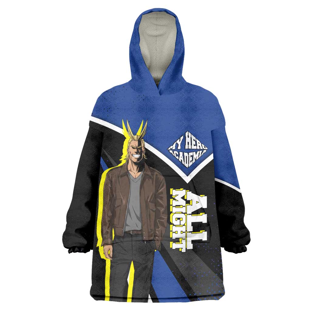 All Might My Hero Academia Wearable Blanket Hoodie Anime Grunge Splatter Graphic Style