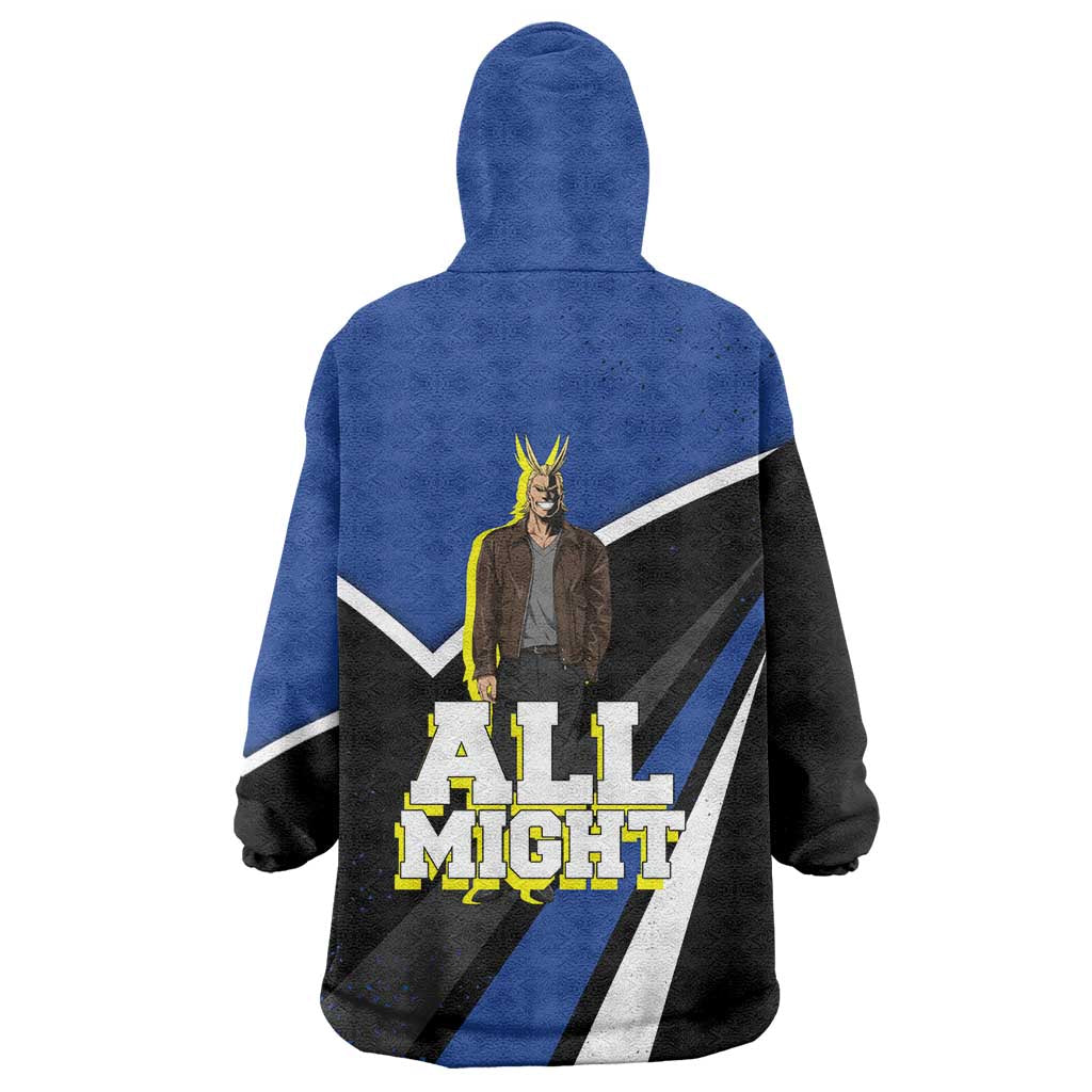 All Might My Hero Academia Wearable Blanket Hoodie Anime Grunge Splatter Graphic Style