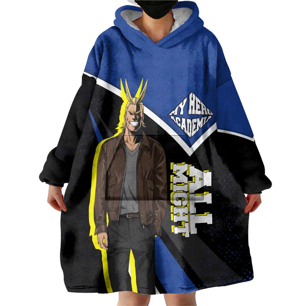 All Might My Hero Academia Wearable Blanket Hoodie Anime Grunge Splatter Graphic Style
