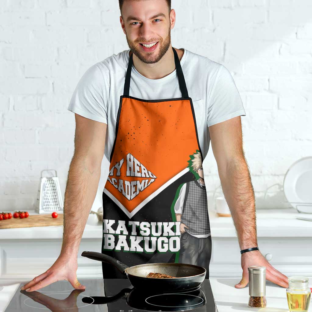Katsuki Bakugo My Hero Academia Apron Anime Grunge Splatter Graphic Style