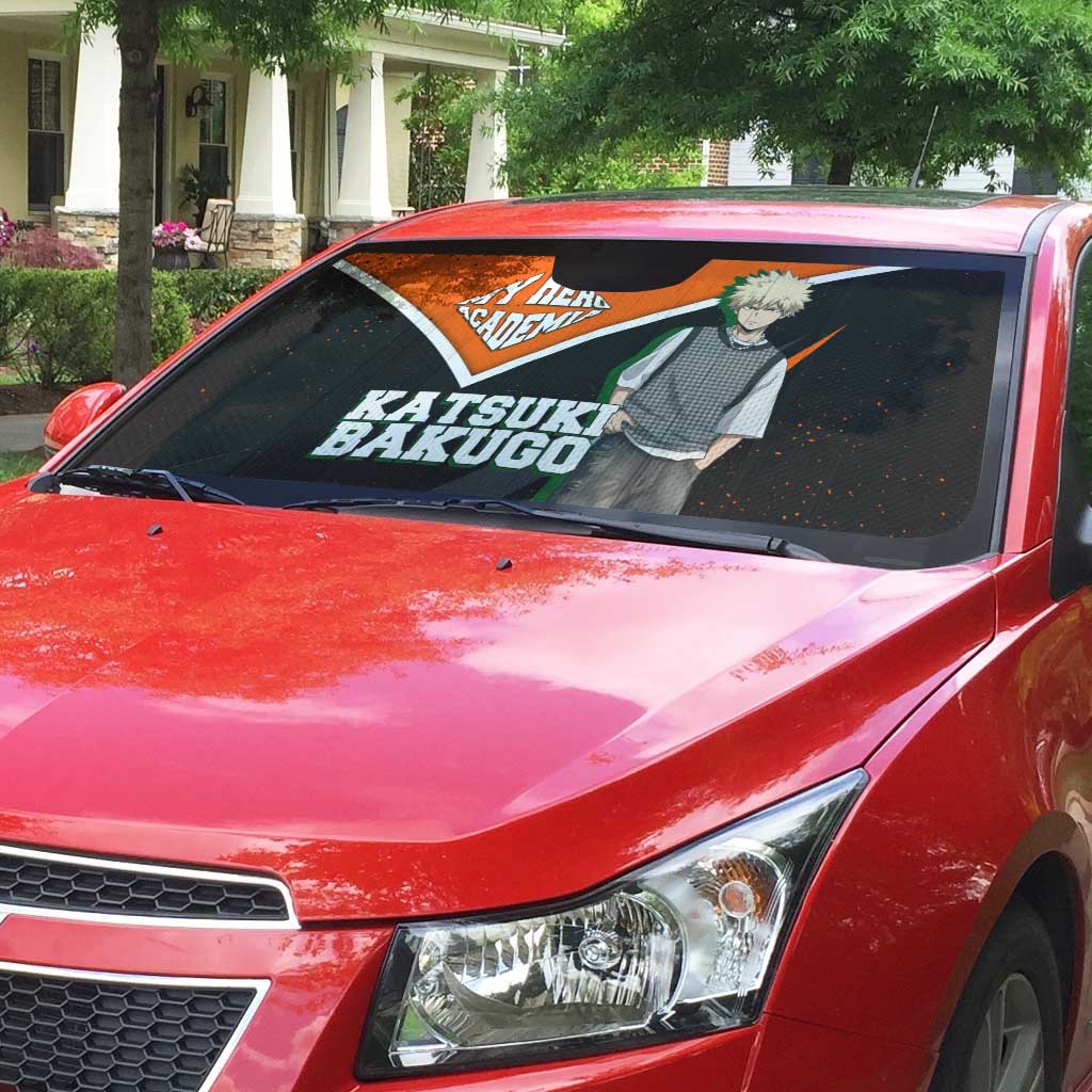 Katsuki Bakugo My Hero Academia Auto Sun Shade Anime Grunge Splatter Graphic Style