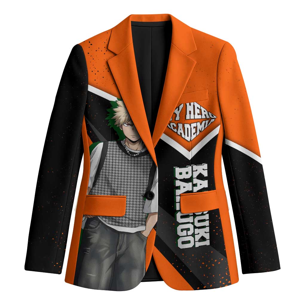 Katsuki Bakugo My Hero Academia Blazer Anime Grunge Splatter Graphic Style