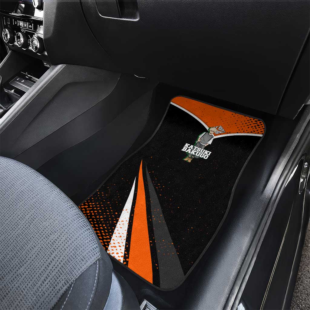 Katsuki Bakugo My Hero Academia Car Mats Anime Grunge Splatter Graphic Style