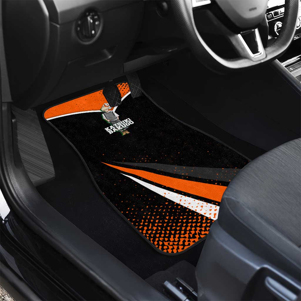 Katsuki Bakugo My Hero Academia Car Mats Anime Grunge Splatter Graphic Style