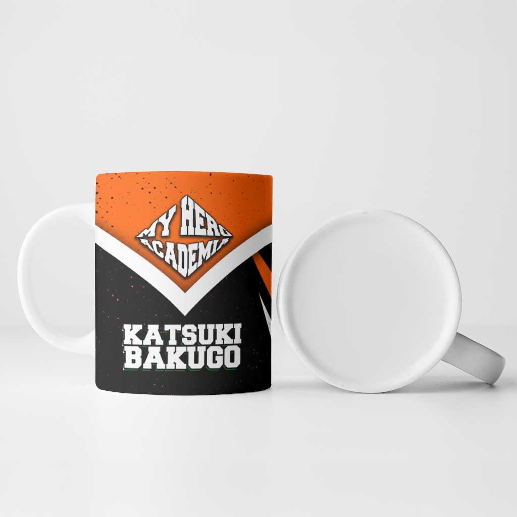 Katsuki Bakugo My Hero Academia Ceramic Mug Anime Grunge Splatter Graphic Style