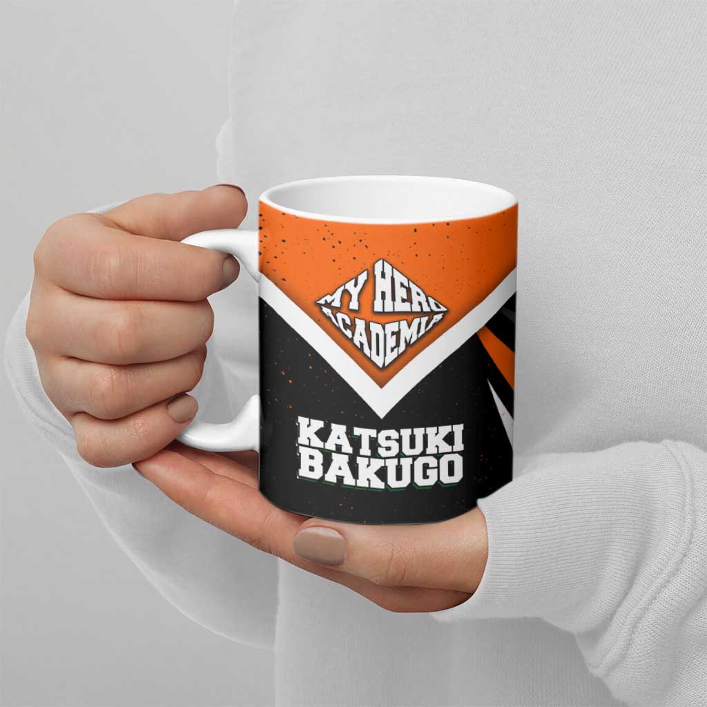 Katsuki Bakugo My Hero Academia Ceramic Mug Anime Grunge Splatter Graphic Style