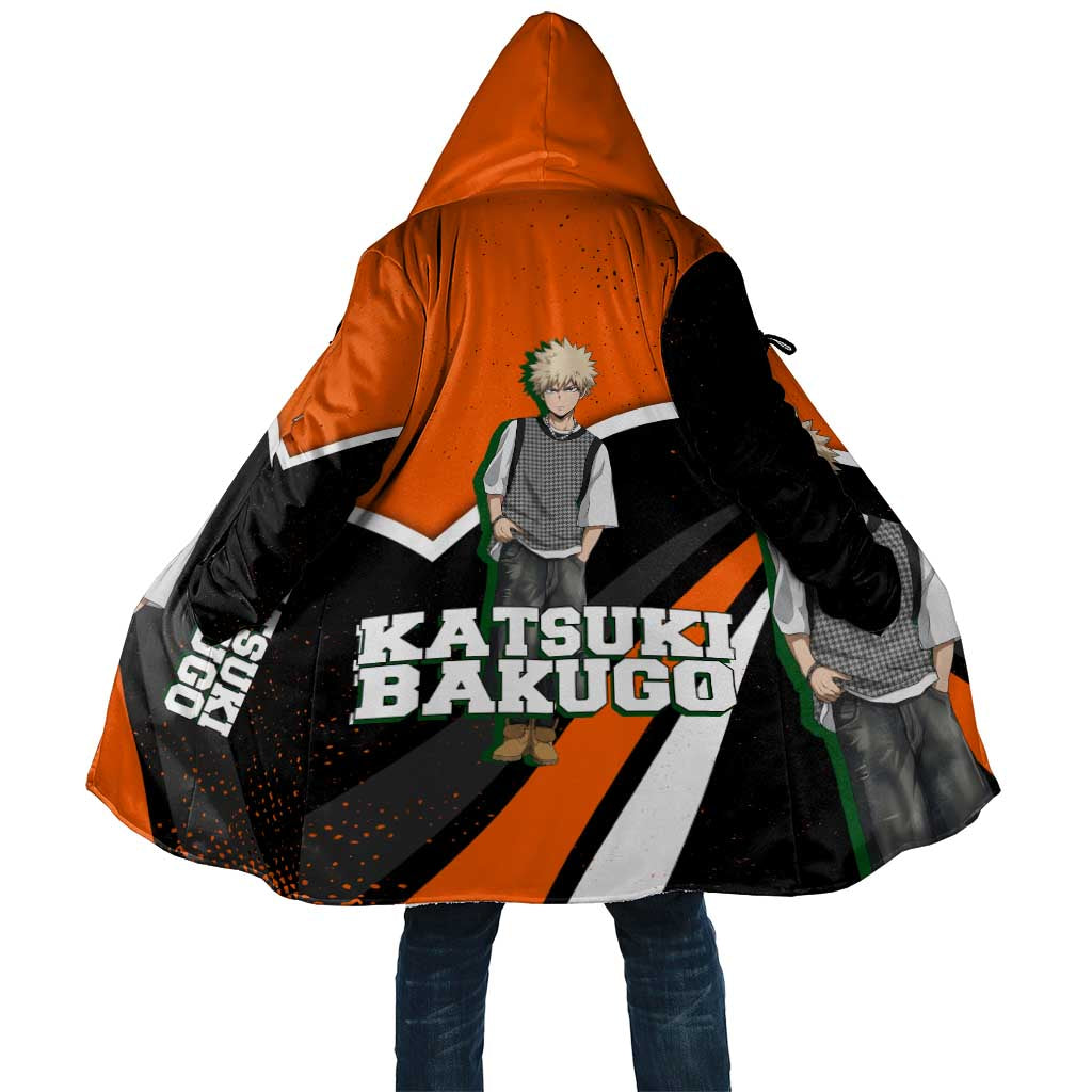 Katsuki Bakugo My Hero Academia Cloak Anime Grunge Splatter Graphic Style