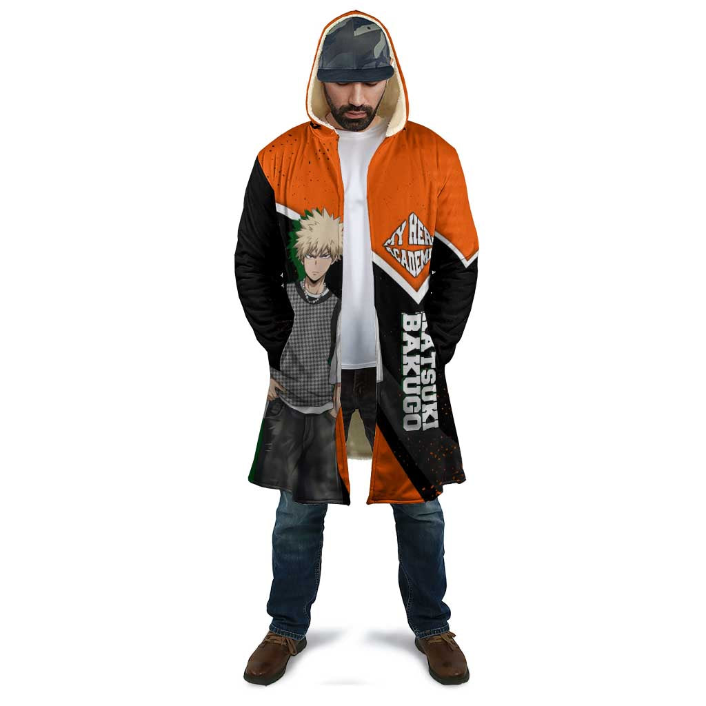 Katsuki Bakugo My Hero Academia Cloak Anime Grunge Splatter Graphic Style