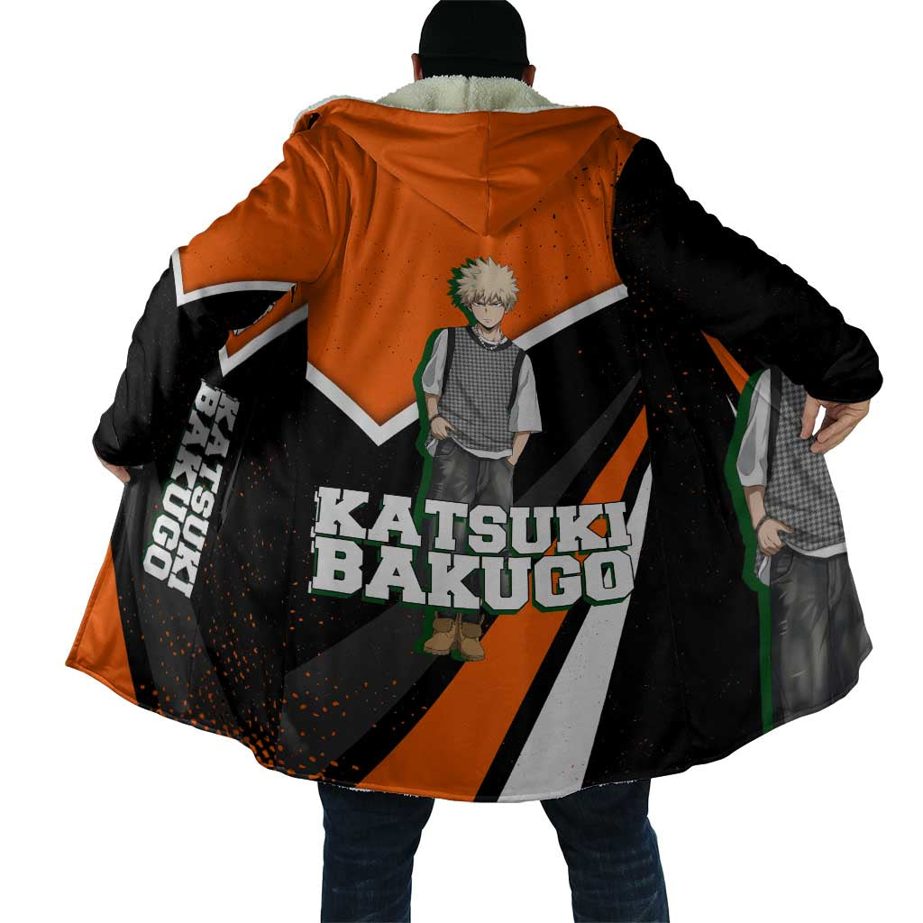 Katsuki Bakugo My Hero Academia Cloak Anime Grunge Splatter Graphic Style