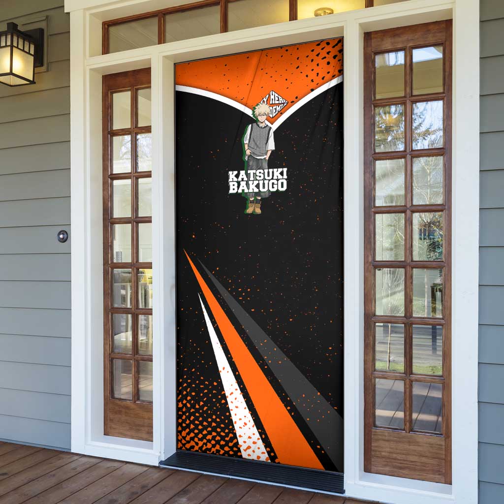 Katsuki Bakugo My Hero Academia Door Cover Anime Grunge Splatter Graphic Style