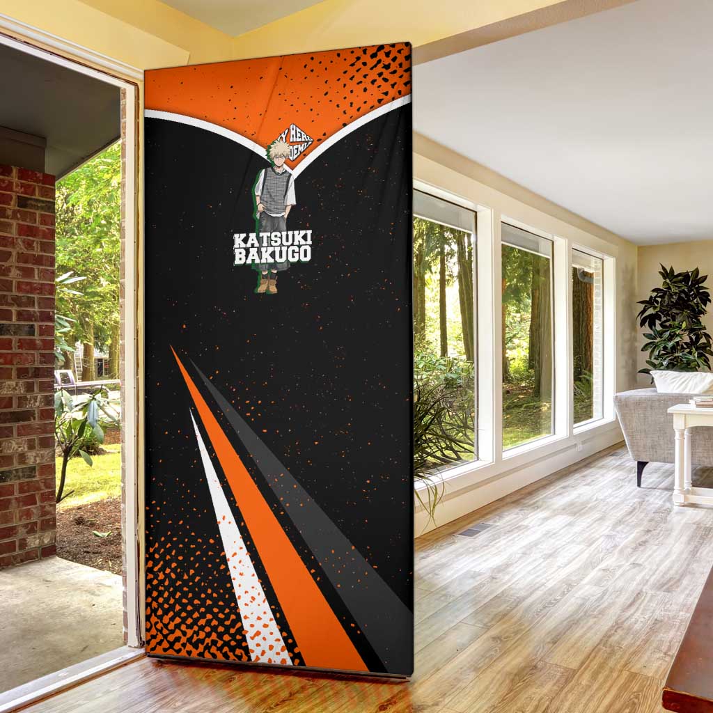 Katsuki Bakugo My Hero Academia Door Cover Anime Grunge Splatter Graphic Style