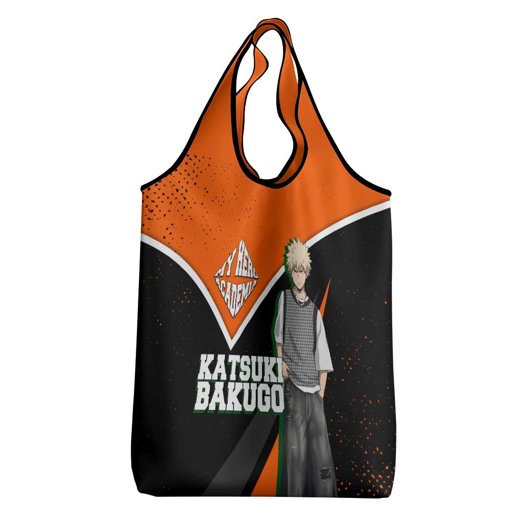 Katsuki Bakugo My Hero Academia Grocery Bag Anime Grunge Splatter Graphic Style
