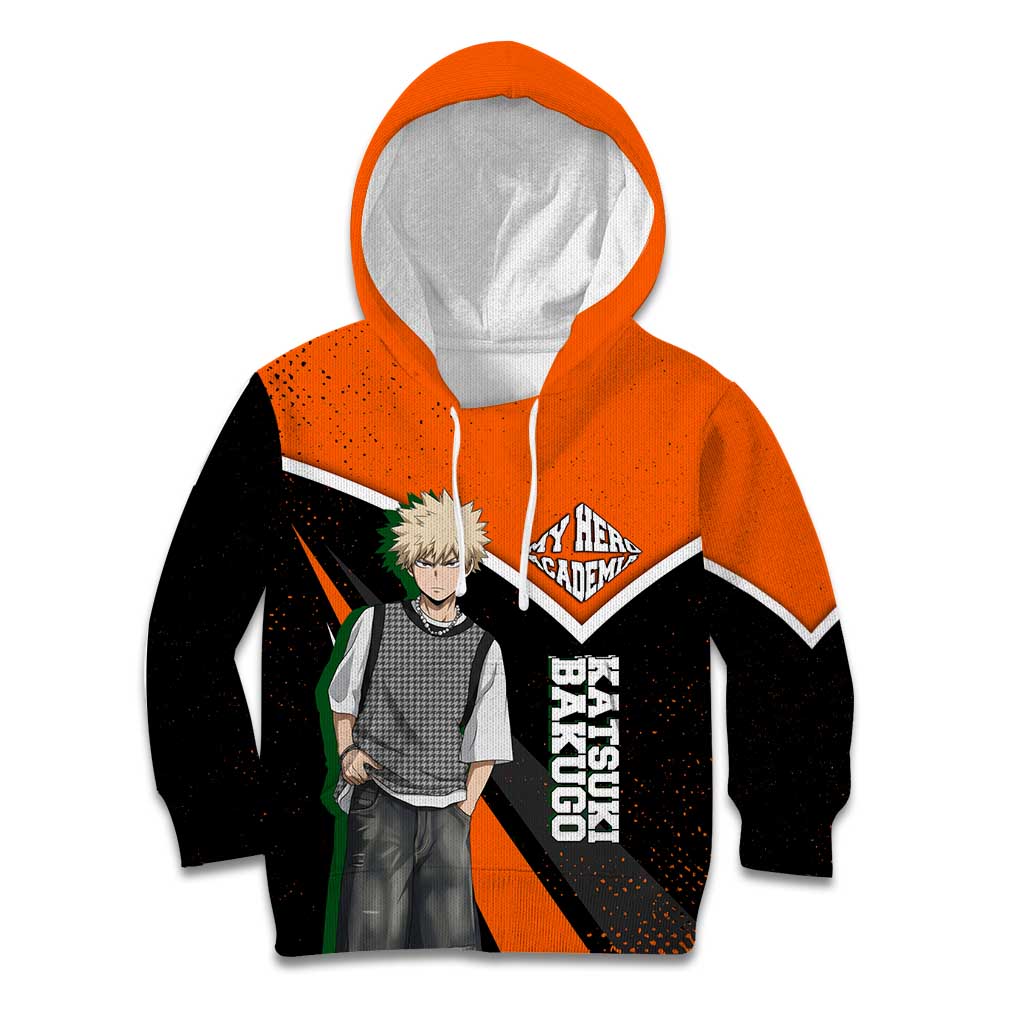 Katsuki Bakugo My Hero Academia Kid Hoodie Anime Grunge Splatter Graphic Style
