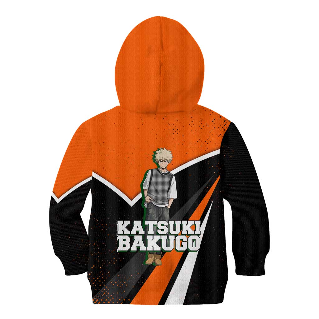 Katsuki Bakugo My Hero Academia Kid Hoodie Anime Grunge Splatter Graphic Style