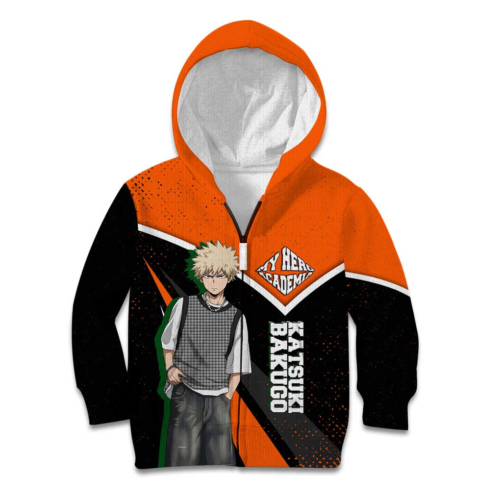 Katsuki Bakugo My Hero Academia Kid Hoodie Anime Grunge Splatter Graphic Style