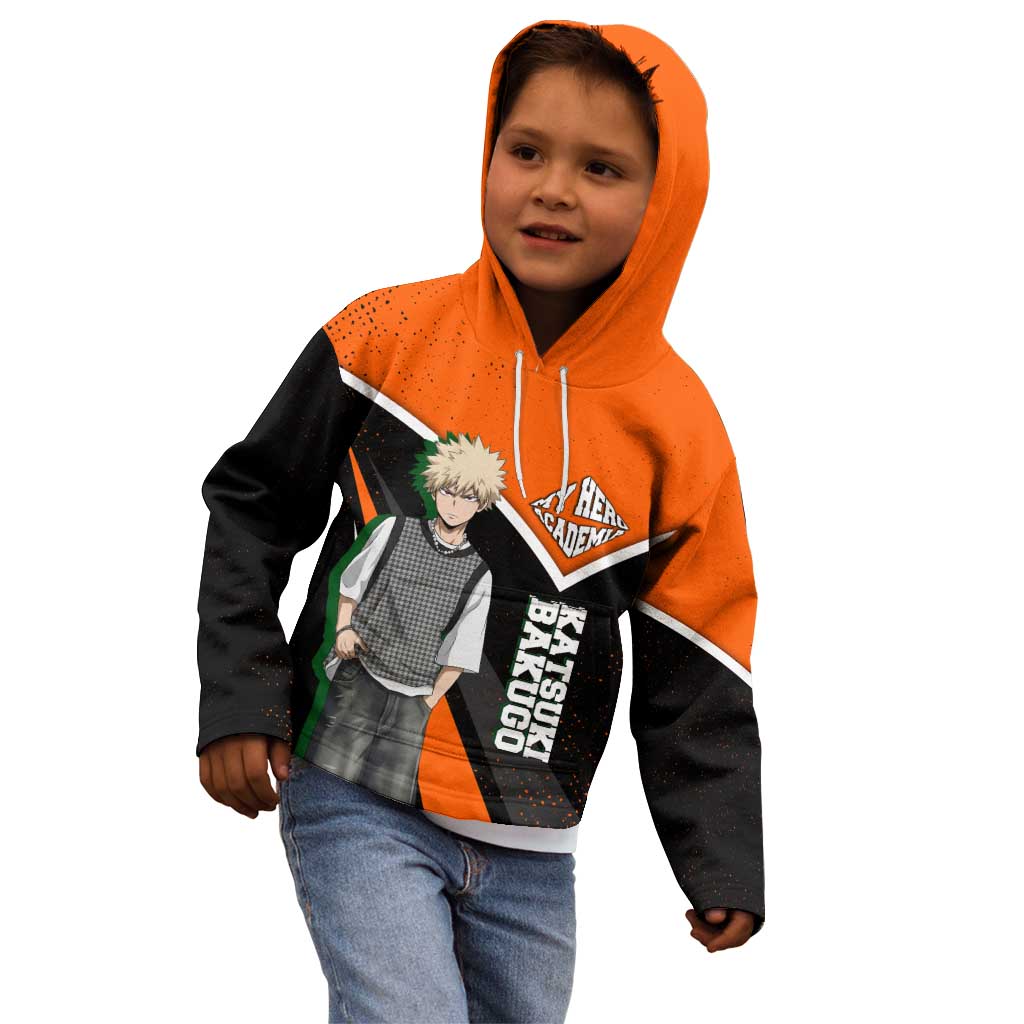 Katsuki Bakugo My Hero Academia Kid Hoodie Anime Grunge Splatter Graphic Style