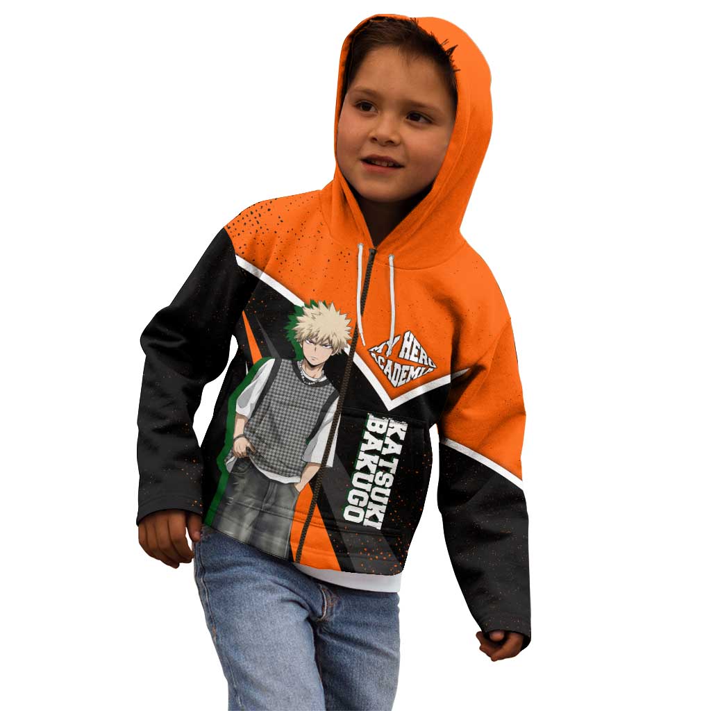 Katsuki Bakugo My Hero Academia Kid Hoodie Anime Grunge Splatter Graphic Style