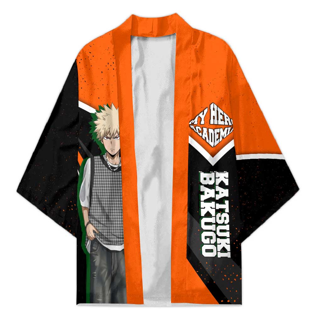 Katsuki Bakugo My Hero Academia Kimono Anime Grunge Splatter Graphic Style